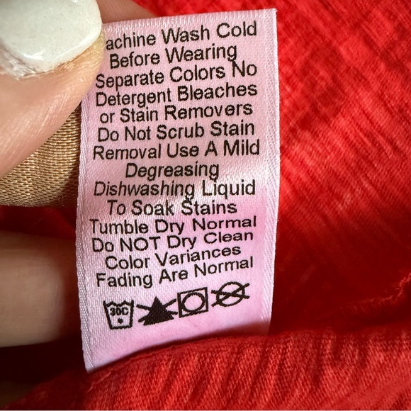 Fresh Produce | Down Under Hi-Low Scoop Neck Luna Top | 100% Cotton | Sz L - Picture 8 of 8